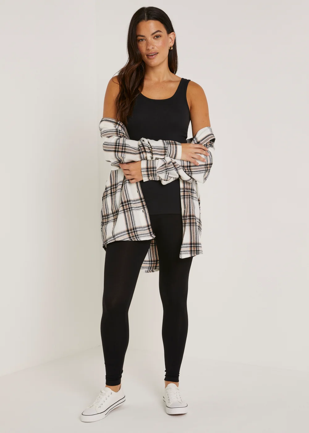 2 Pack Black Ankle Length Leggings - 8 Image 4