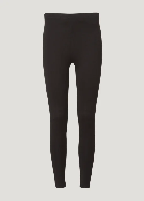 2 Pack Black Ankle Length Leggings - 8 Image 3