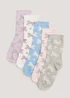 Kids 5 Pack Unicorn Ankle Socks (Younger 6 -Older 5.5) - Sizes 6 - 8.5 Image 1