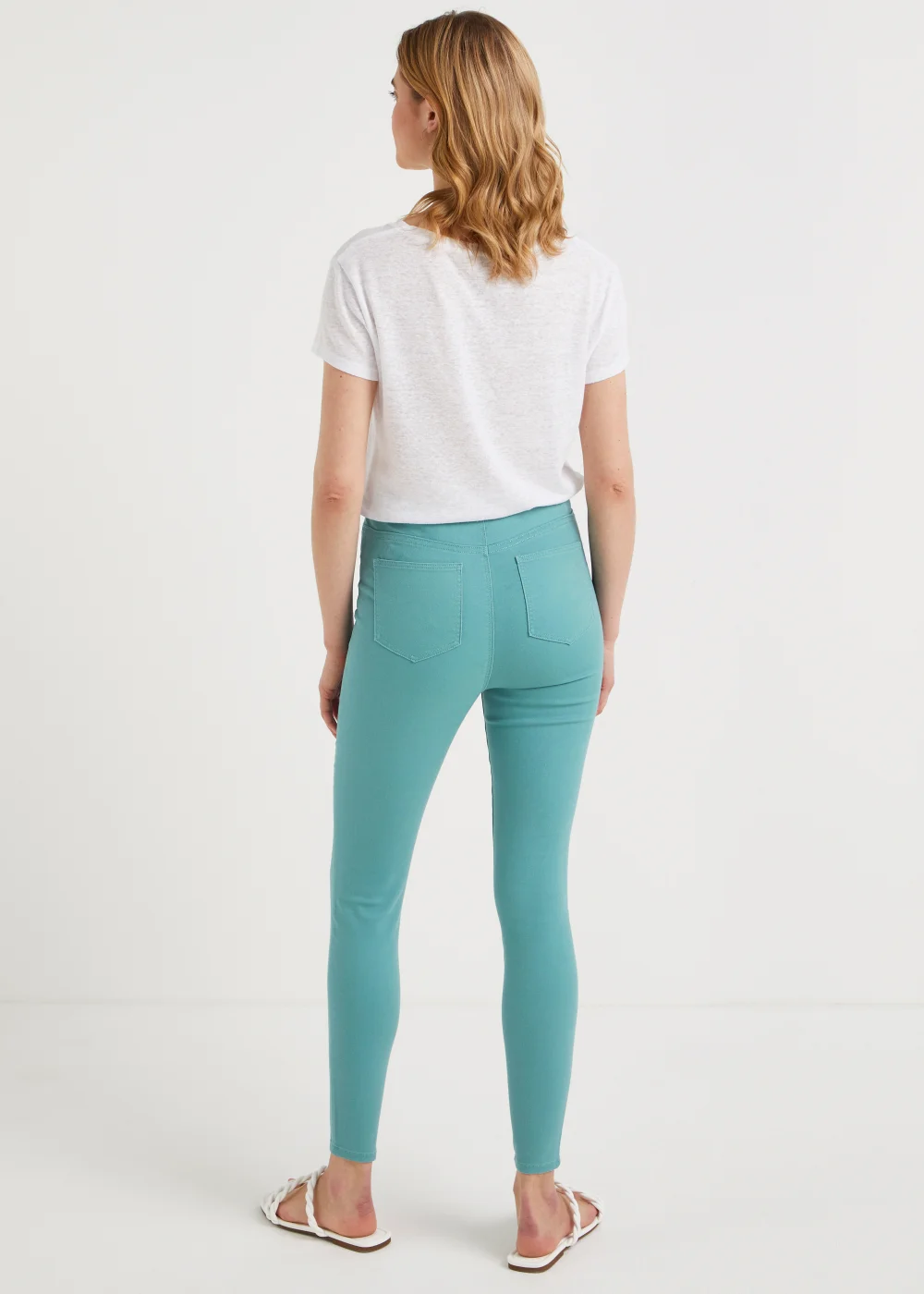 Rosie Green Pull On Jeggings (Long Length) - 8/L33 Image 2