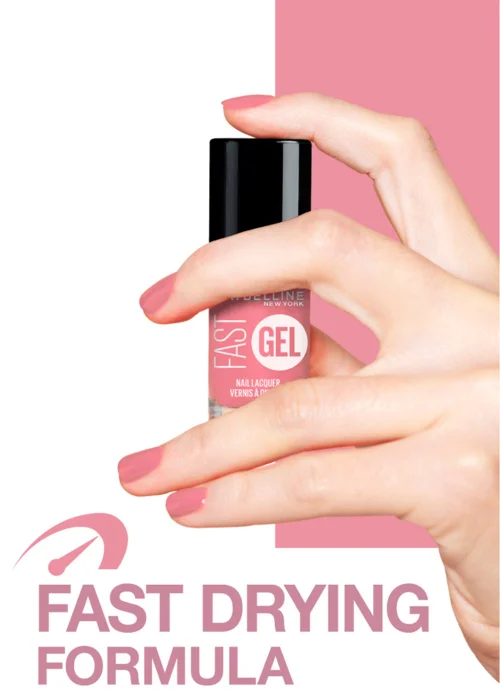 Maybelline Fast Gel Nail Varnish - Ballerina (7ml) Image 3