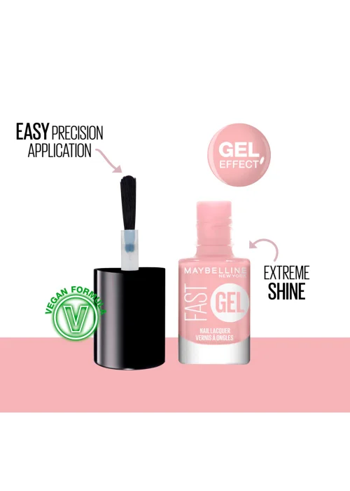 Maybelline Fast Gel Nail Varnish - Bit of Blush (7ml) Image 2