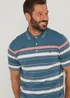 Lincoln Blue Stripe Oxford Polo Shirt - S Image 3