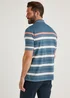 Lincoln Blue Stripe Oxford Polo Shirt - S Image 2