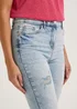 April Vintage Wash Ripped Jeans - Size 08 33 leg Image 3