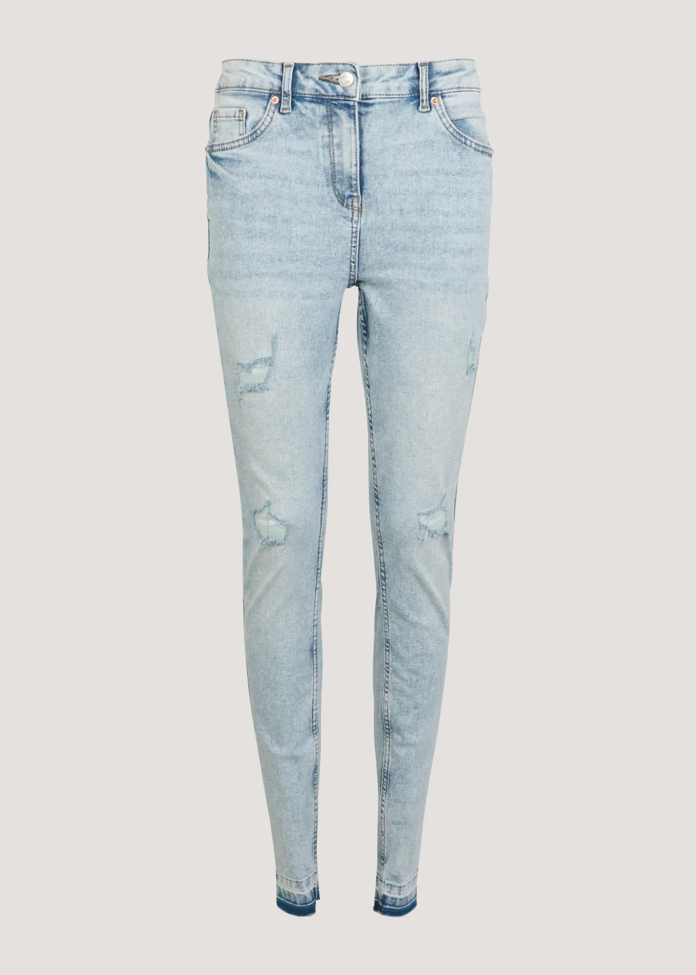 April Vintage Wash Ripped Jeans - Size 08 33 leg Image 5
