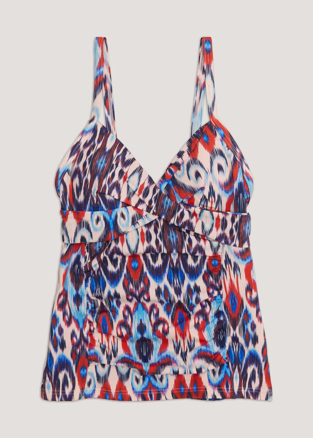 Multicoloured Tie Dye Shapewear Tankini Top - Size 10 Image 2