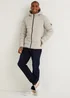 Taupe Hooded Packable Puffer Jacket - S Image 2
