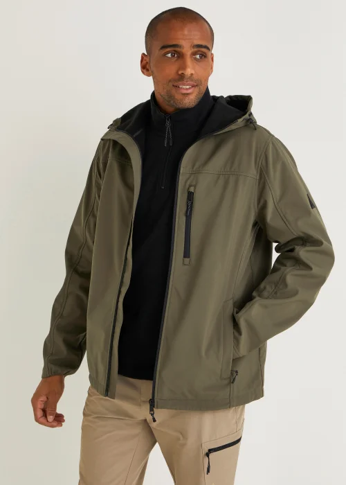 Khaki Soft Shell Jacket - S Image 1