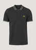 Black Tipped Polo Shirt - S Image 4