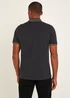 Black Tipped Polo Shirt - S Image 3