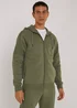 US Athletic Khaki Military Zip Up Hoodie - XS Image 1