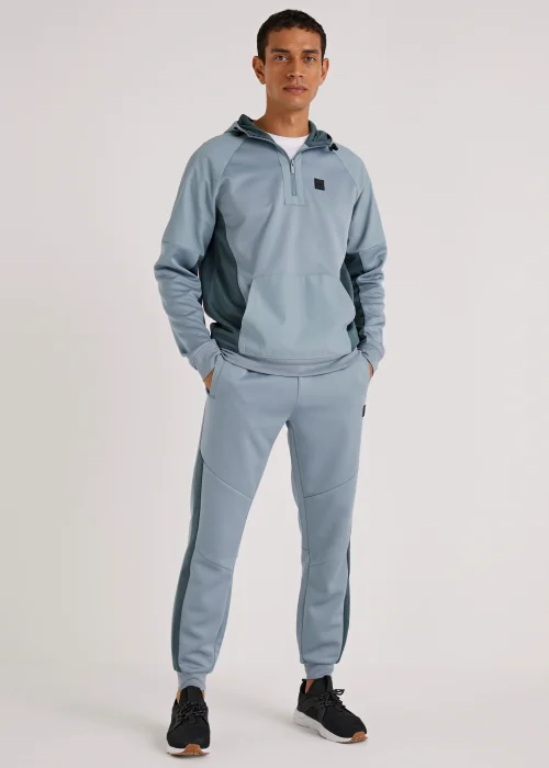 US Athletic Blue Urban Half Zip Up Hoodie - XS Image 2