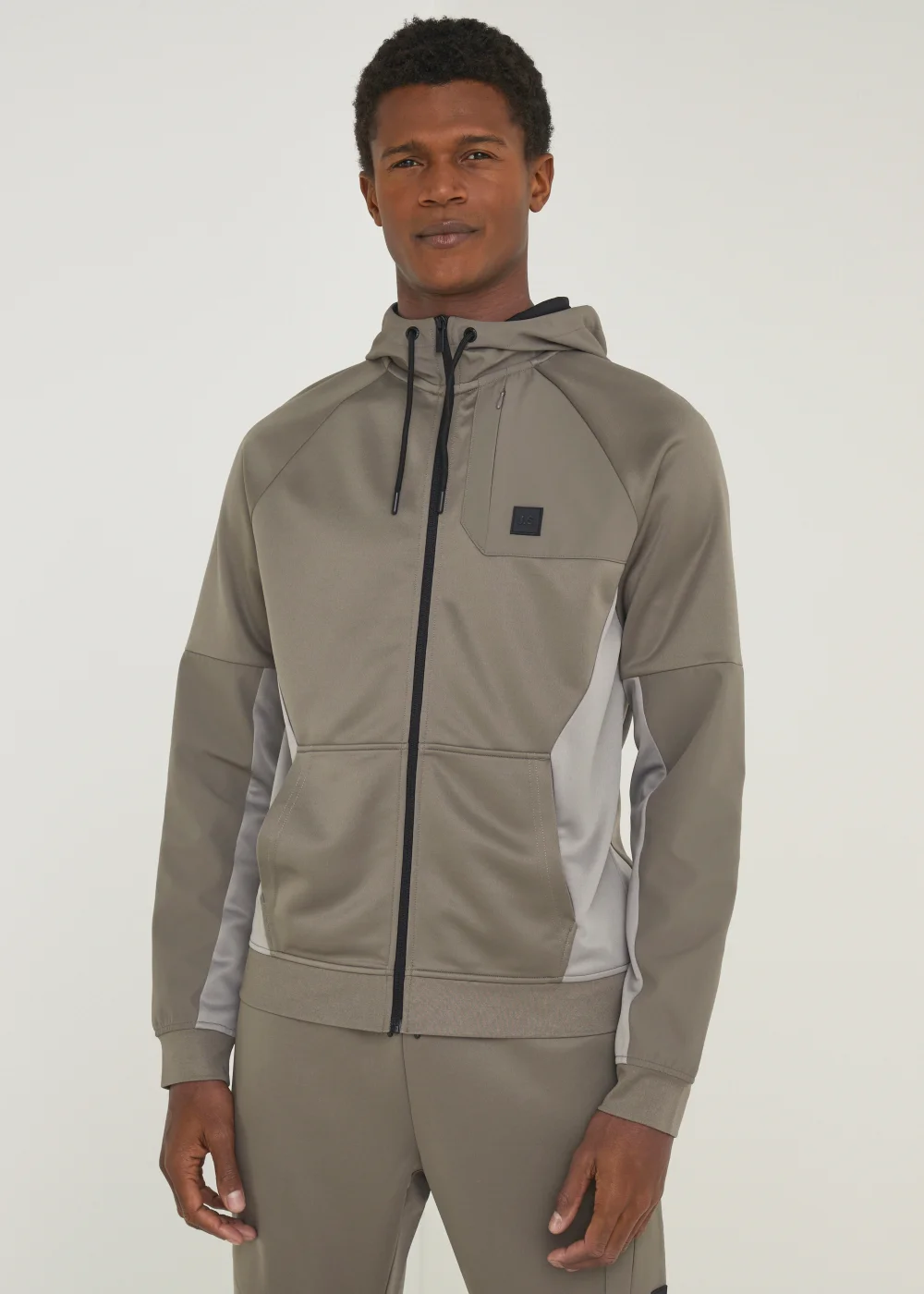 US Athletic Taupe Hoodie - XS Image 1