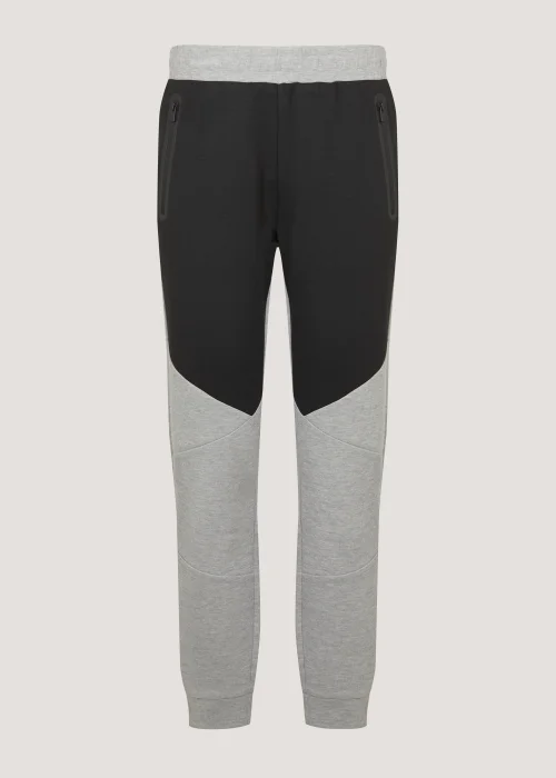 US Athletic Grey & Black Bonded Joggers - Extra small Image 2