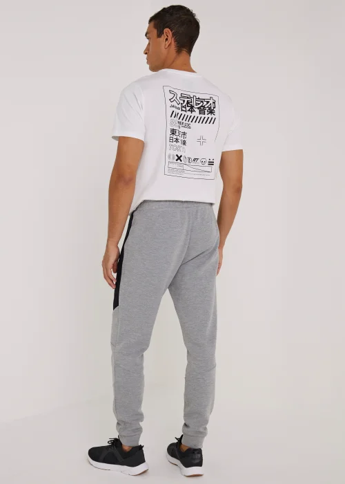 US Athletic Grey & Black Bonded Joggers - Extra small Image 5