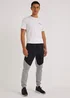 US Athletic Grey & Black Bonded Joggers - Extra small Image 1