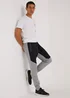 US Athletic Grey & Black Bonded Joggers - Extra small Image 3