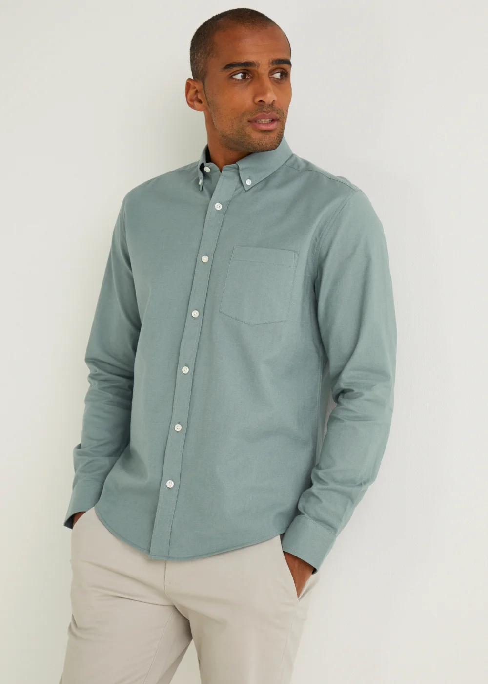 Green Oxford Shirt - S Image 1
