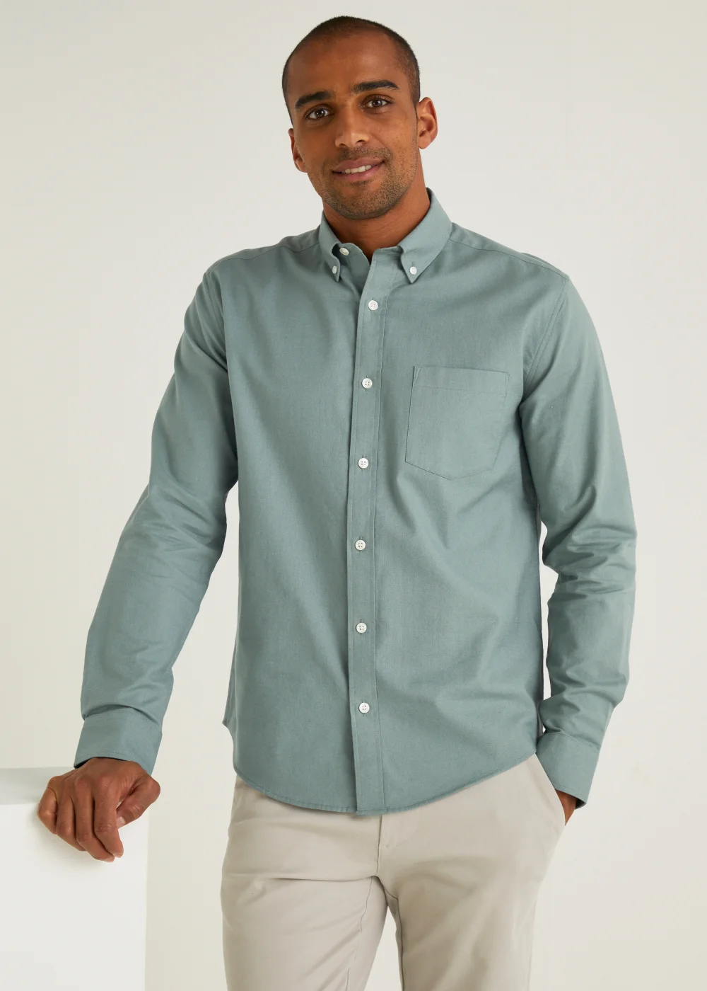 Green Oxford Shirt - S Image 2