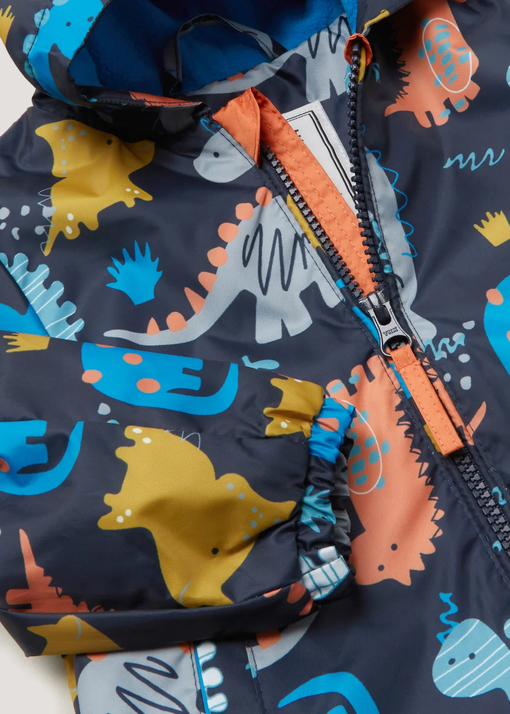 Boys Navy Dinosaur Rain Jacket (9mths-6yrs) - 2-3 Yrs Image 2