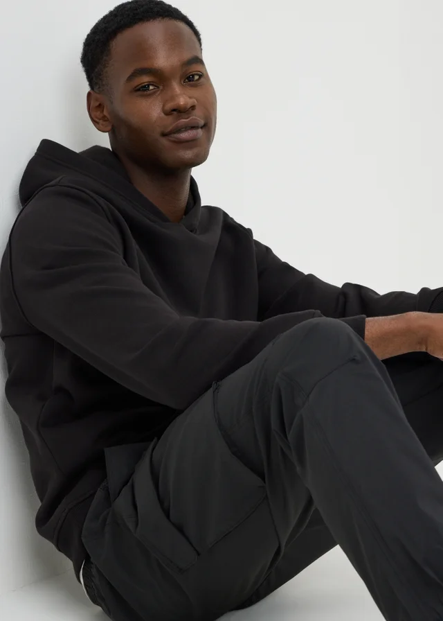 Black Pull-On Hoodie