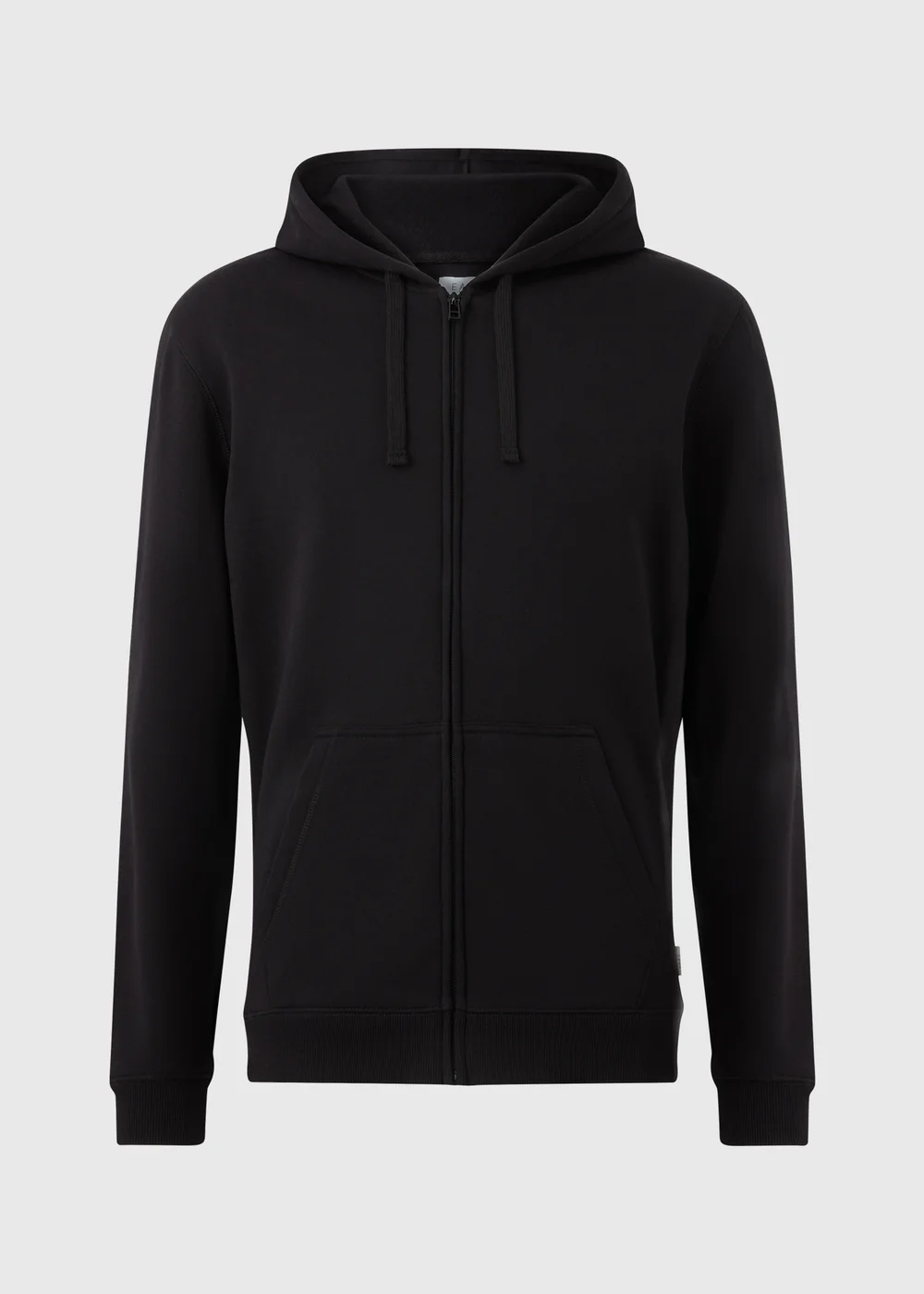 Black Essential Zip Up Hoodie - 2XL Image 5