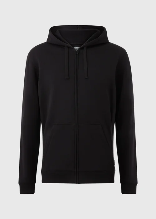 Black Essential Zip Up Hoodie - 2XL Image 5