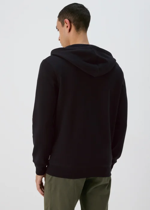 Black Essential Zip Up Hoodie - 2XL Image 2