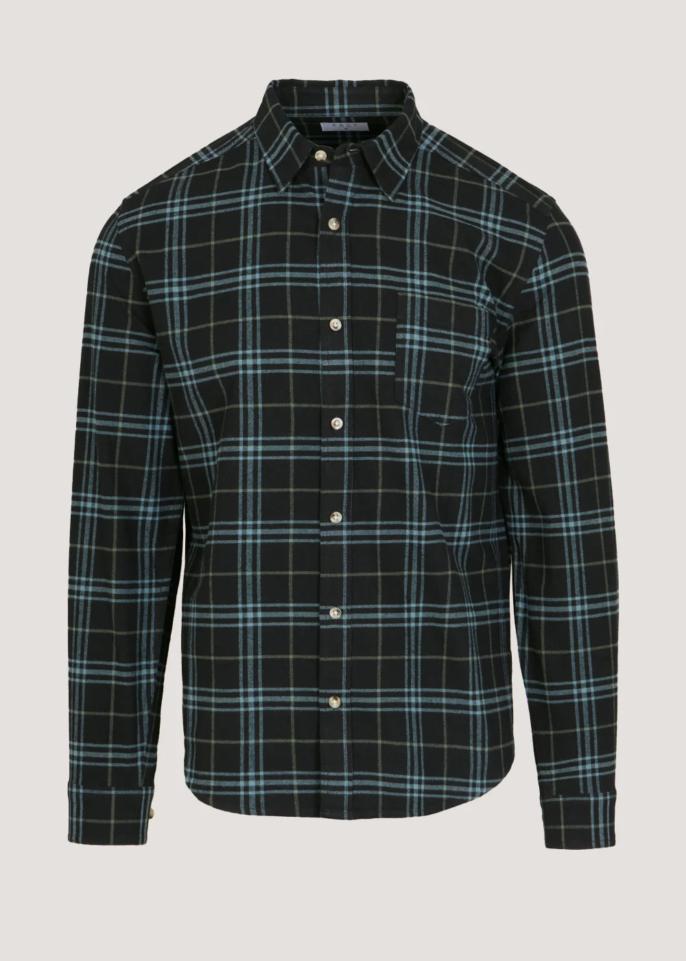 Black & Blue Check Shirt - S Image 4