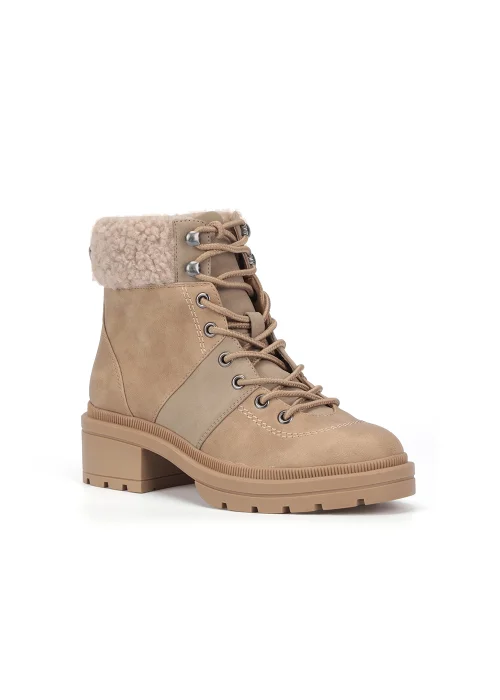 Rocket Dog Icy Taupe Lace Up Boots - Size 6 Image 1