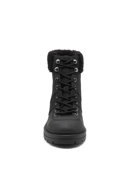 Rocket Dog Icy Black Lace Up Boots - Size 4 Image 5