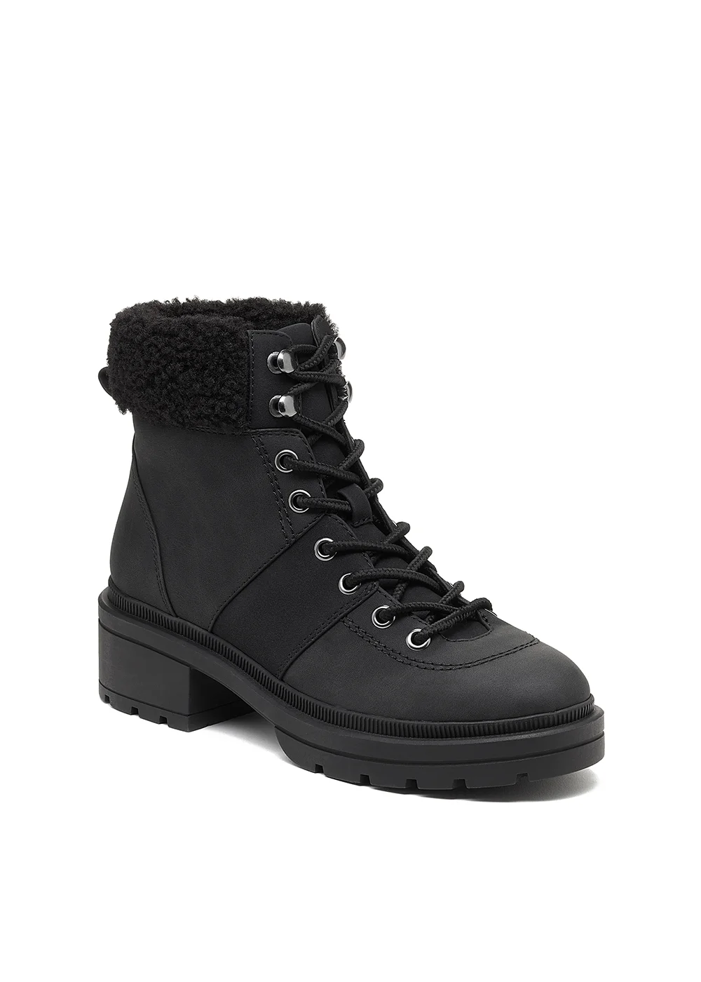 Rocket Dog Icy Black Lace Up Boots - Size 4 Image 1