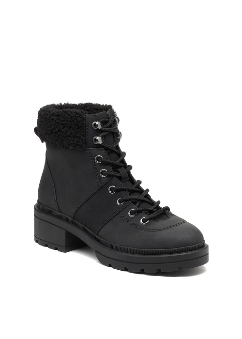 Rocket Dog Icy Black Lace Up Boots - Size 4 Image 1