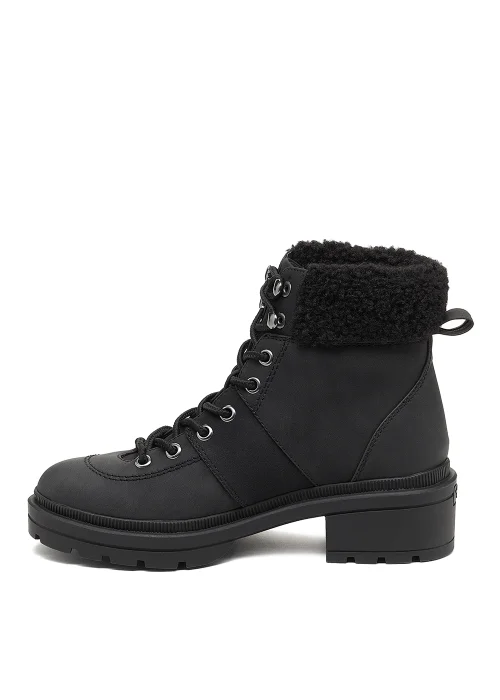 Rocket Dog Icy Black Lace Up Boots - Size 4 Image 3