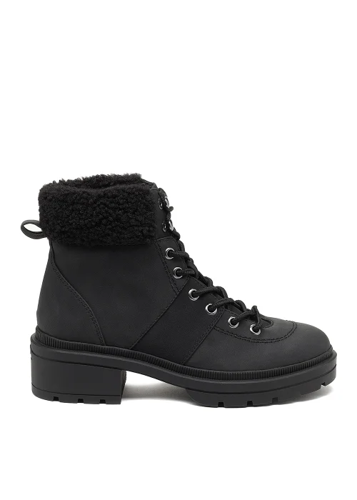 Rocket Dog Icy Black Lace Up Boots - Size 4 Image 4