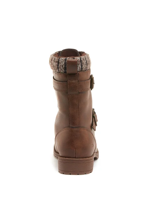 Rocket Dog Billie Brown Lace Up Boots - Size 3 Image 4