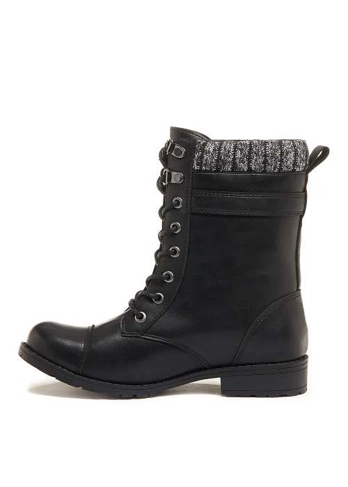 Rocket Dog Billie Black Lace Up Boots - 4 Image 2