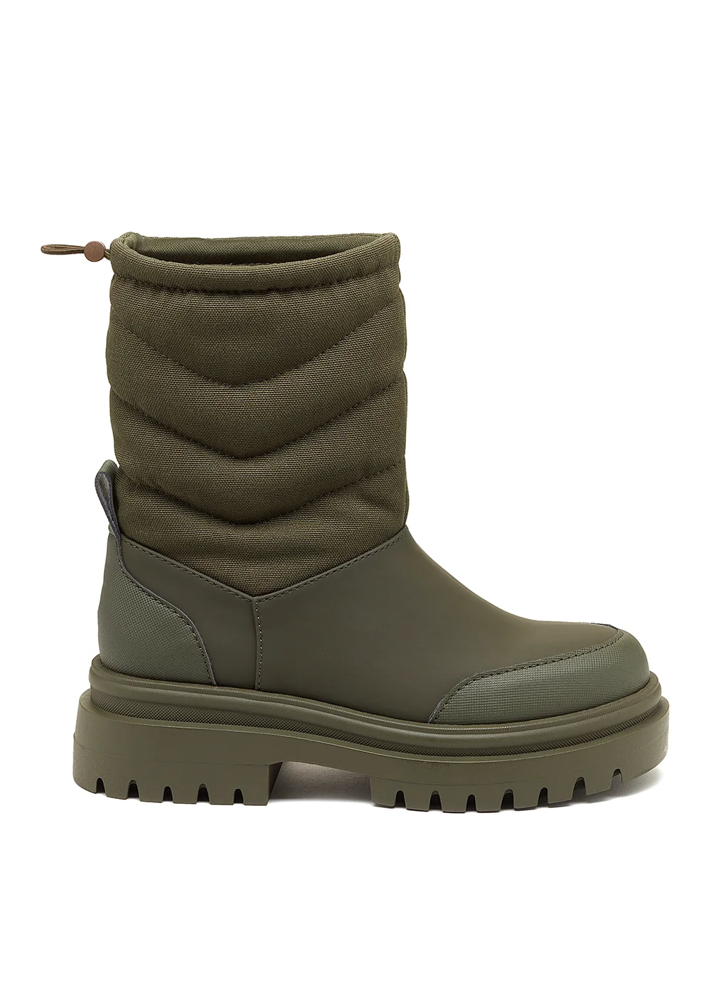 Rocket Dog Dita Olive Recycled Nylon Boots - Size 4 Image 2