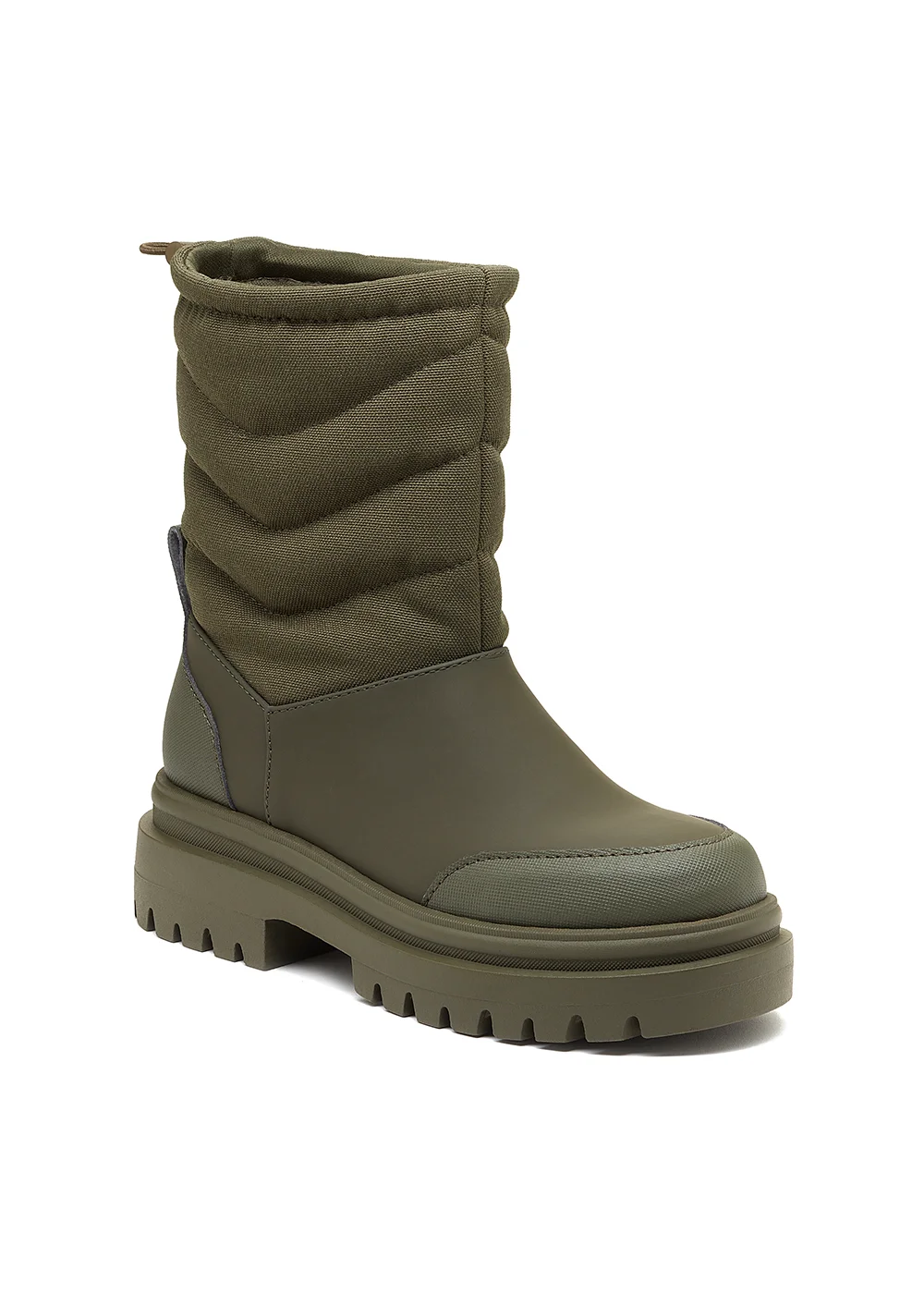 Rocket Dog Dita Olive Recycled Nylon Boots - Size 4 Image 1