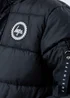 Kids HYPE. Black Faux Fur Explorer Jacket - 5-6 Yrs Image 2