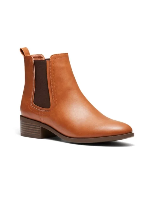 NOVO Tan Destined Ankle Boots - Size 8 Image 1