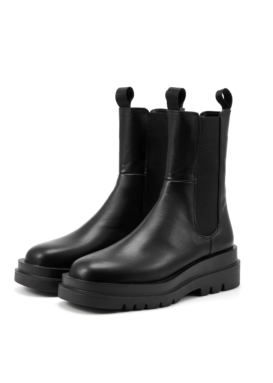 Novo Black Zwolle Chunky Ankle Boots - Size 4 Image 1