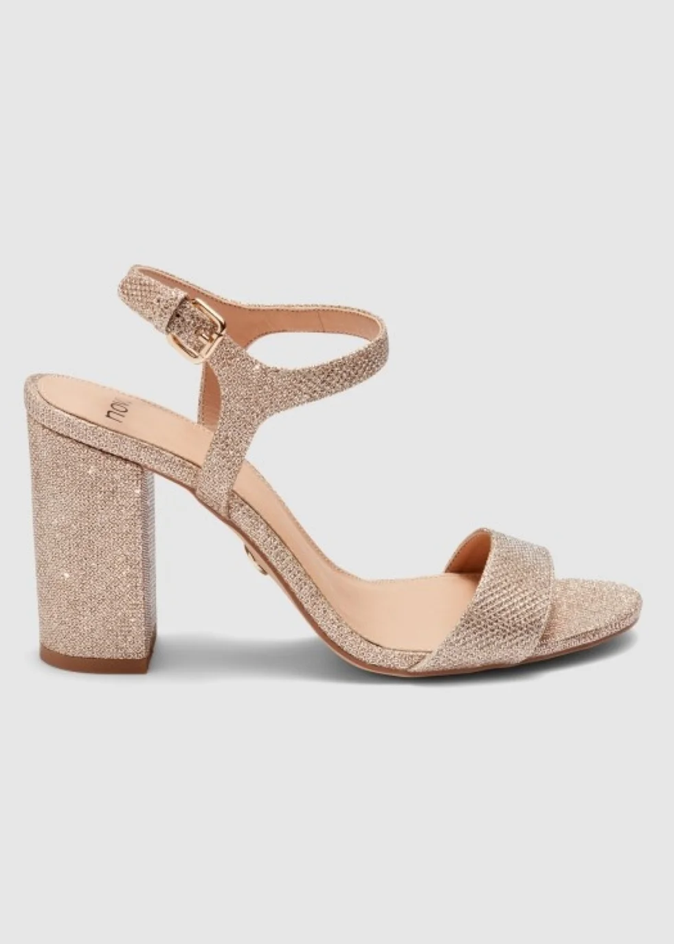 NOVO Rose Gold Wide Fit Prosecco Sandals - Size 5 Image 3