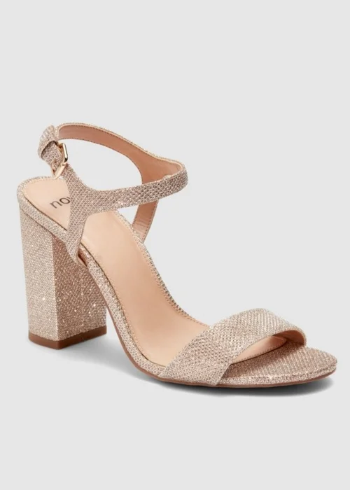 NOVO Rose Gold Wide Fit Prosecco Sandals - Size 5 Image 1
