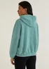 Green Half Zip Borg Hoodie - Small Image 3
