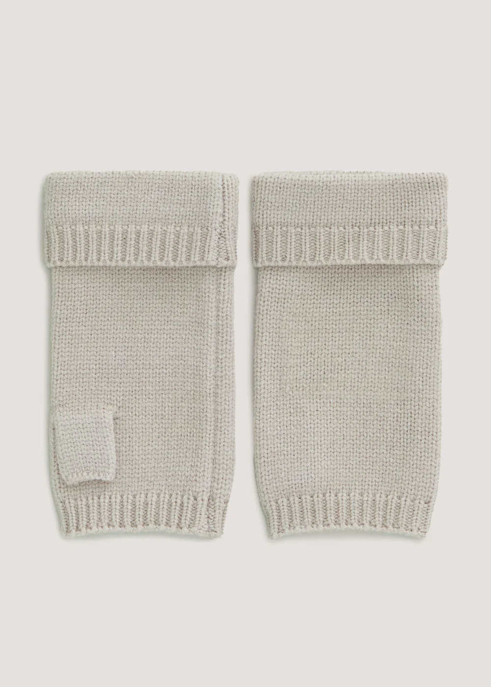 Oatmeal Fingerless Gloves - One Size Image 1