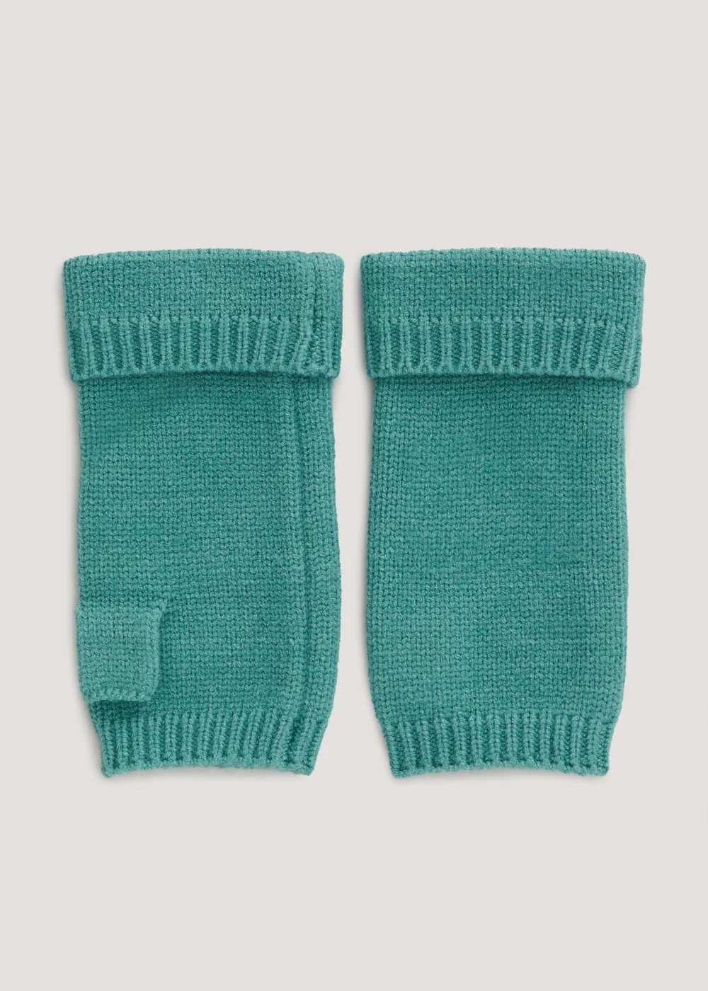 Green Fingerless Gloves - One Size Image 1