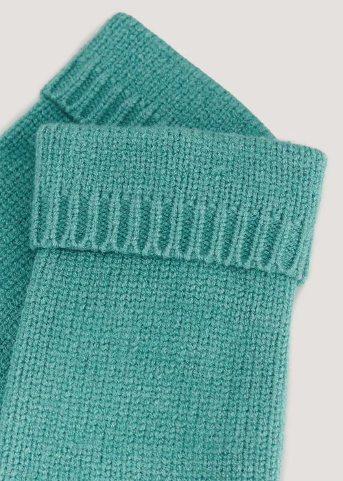 Green Fingerless Gloves - One Size Image 2