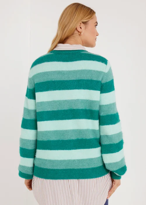Green Stripe Jumper - S Image 4